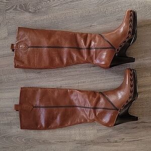 Brown leather boots vintage Cole Haan